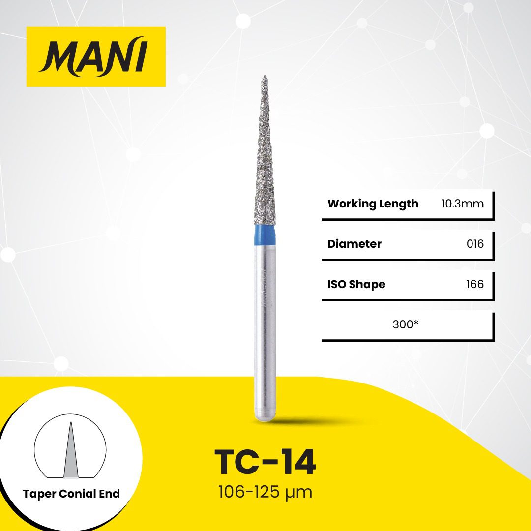 MANI Dia-Bur Taper Conial End TC-14