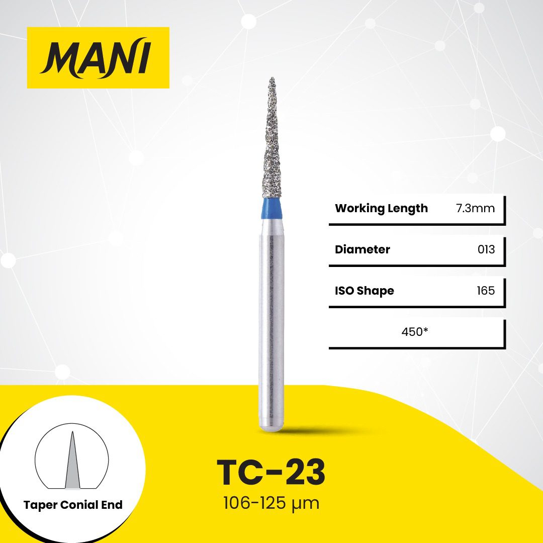 MANI Dia-Bur Taper Conial End TC-23