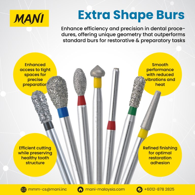 MANI Extra Shape Burs: Precision and Performance Redefined