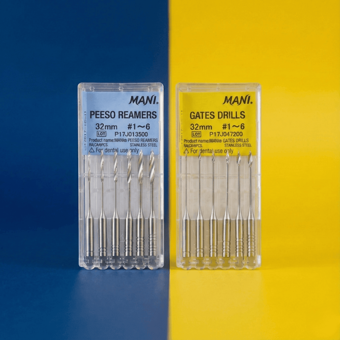 MANI Peeso Reamers & Gates Drills: Engineered Precision for Coronal Flaring and Canal Enlargement
